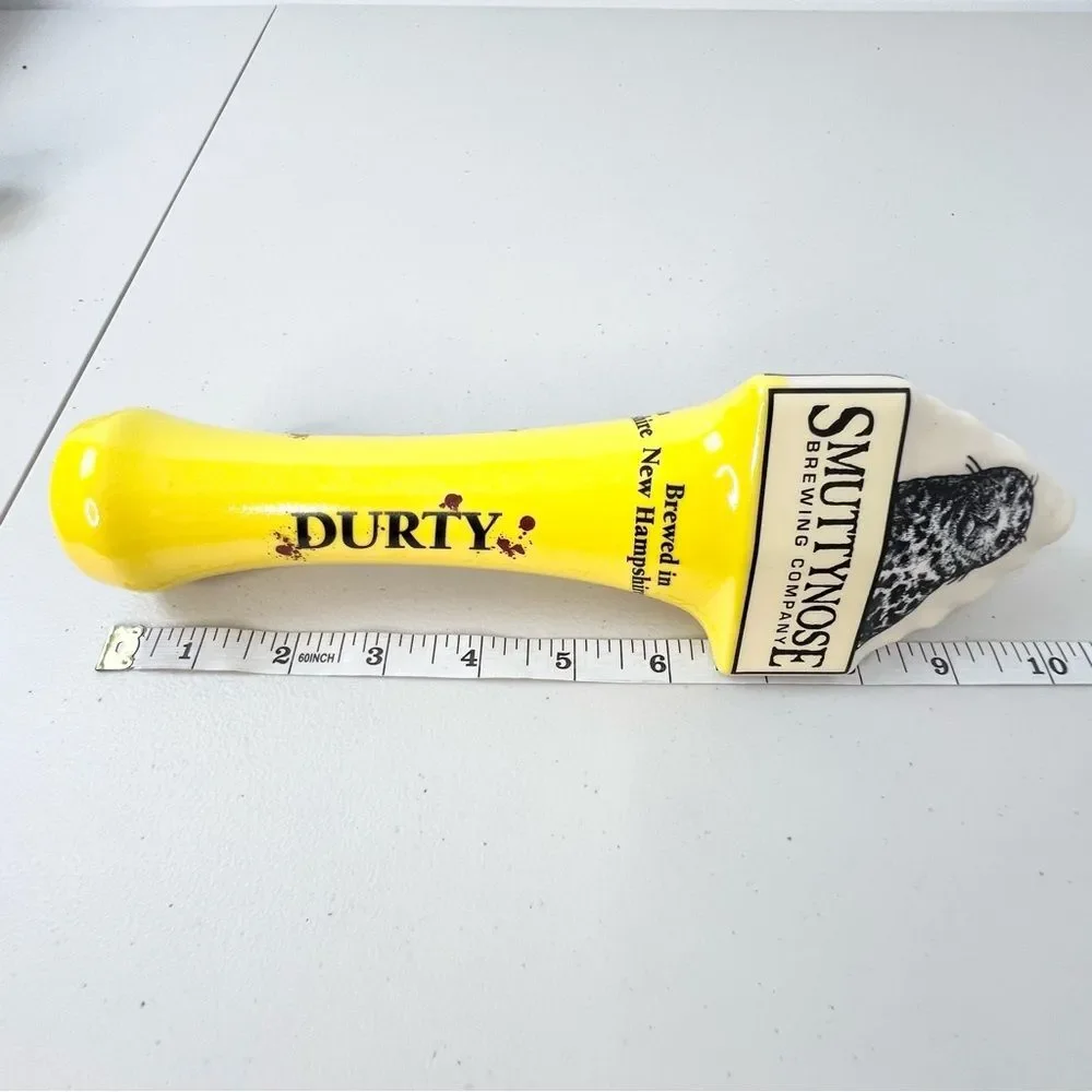 NIB Smuttynose Brewing Company Durty Ceramic Beer Tap Handle Chrislan Ceramics